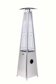 Quartz Galss Tube Patio Heater, Visual Flame Heater 40000BTU -Stainless Steel