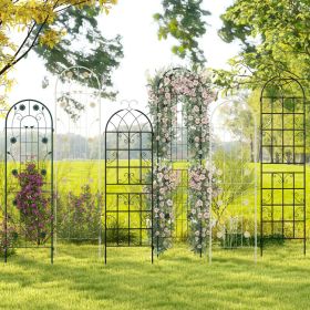 4 Pack 71 x 20 Inches Metal Garden Trellis for Climbing Plants