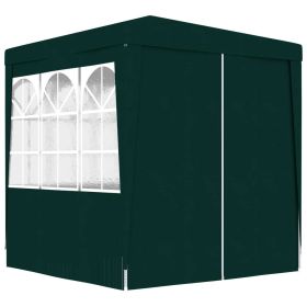 Professional Party Tent with Side Walls 6.6'x6.6' Green 0.3 oz/ft²