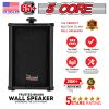 5 Core Outdoor Speakers Pair Stereo In Wall Speaker 100W Peak Passive Outside Surface Mount Wired Waterproof Patio House Garage Indoor Exterior Audio