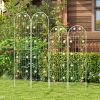 4 Pack 71 x 20 Inches Metal Garden Trellis for Climbing Plants