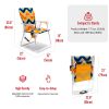 SunnyFeel AC1165 Folding Beach Chair Lightweight, Portable Lawn Chair for Adults Heavy Duty 300 LBS with Cup Holders, Foldable Camping Chair for Outdo